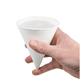 4 oz. White Rolled Brim Paper Cone Cup (5,000-Pack)