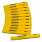 DIXON 49600 4-1/2 in. Wet & Dry Yellow Hexagonal Lumber Crayons (12-Pack)