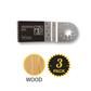 FEIN 63502126270 1-3/8 in. x 2 in. STARLOCK E-Cut Precision HCS Wood Oscillating Multi-Tool Saw Blade (3-Pack)