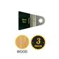 FEIN 63502127270 2-1/2 in. x 2 in. STARLOCK PLUS E-Cut Precision HCS Wood Oscillating Multi-Tool Saw Blade (3-Pack)