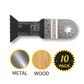 FEIN 63502152290 1-3/4 in. x 2-3/8 in. STARLOCK PLUS E-Cut Universal Bi-Metal Metal & Wood Oscillating Multi-Tool Saw Blade (10-Pack)