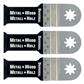 FEIN 63502151270 1-1/8 in. x 2-3/8 in. STARLOCK E-Cut Universal Bi-Metal Metal & Wood Oscillating Multi-Tool Saw Blade (3-Pack)