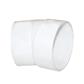 Royal Pipe 4 in. PVC 22-1/2-Degree Elbow, Spigot x Hub