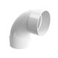 Royal Pipe 4 in. PVC 90-Degree Long Sweep Elbow, Hub x Hub