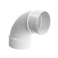 Royal Pipe 4 in. PVC 90-Degree Long Turn Elbow, Spigot x Hub