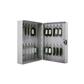Canaropa Grey Metal 70-Hook Key Cabinet with Key Label Holding Tags and Hardware Kit