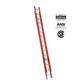 LOUISVILLE FE3228 28 ft. Fibreglass Multi-Section Extension Ladder with 300 lb. Load Capacity Type IA Duty Rating