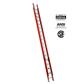 LOUISVILLE FE3236 36 ft. Fibreglass Multi-Section Extension Ladder with 300 lb. Load Capacity Type IA Duty Rating