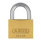 ABUS 55/50-KA-5501 2 in. Body x 1 in. Shackle Solid Brass Keyed Alike Padlock