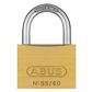 ABUS 55/60-KA-5601 2-1/4 in. Body x 1-1/4 in. Shackle Solid Brass Keyed Alike Padlock