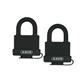 ABUS 70/45 TWIN 2 in. Body x 15/16 in. Shackle Weather-Sealed Brass Padlock (2-Pack)