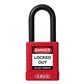 ABUS 74/40-KD 1-1/2 in. Body x 1-1/2 in. Shackle Red Aluminium Safety Lockout Non-Conductive Keyed Different Padlock
