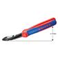 Knipex 74 22 250 SBA 10 in. High Leverage 12-Degree Angled Diagonal Side Cutting Pliers