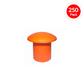 Con-Plas 10ECM1030 10-30mm High-Visibility Orange Mushroom Style Rebar End Cap (250-Pack)