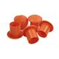Con-Plas 10ECM1030 10-30mm High-Visibility Orange Mushroom Style Rebar End Cap (250-Pack)