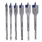 IRWIN 88886 Speedbor Standard Length Blue Groove Point Spade Bit Set (6-Piece)