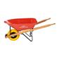 ERIE E-1038 6 cu. ft. Steel Tray Wheelbarrow with Flat-Free Tire