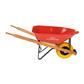 ERIE E-1038 6 cu. ft. Steel Tray Wheelbarrow with Flat-Free Tire