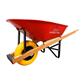 ERIE E-1038 6 cu. ft. Steel Tray Wheelbarrow with Flat-Free Tire
