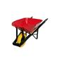 Toolway 190984 6 cu. ft. Flat Free Tire Metal Handle Wheelbarrow