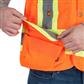 DuraDrive Men's Hi-Vis Class 2 Level 2 Surveyor Safety Vest with Pockets