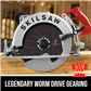 SKILSAW SPT70WM-01/22 15 Amp 10-1/4 in. Corded Magnesium SAWSQUATCH Worm Drive Circular Saw