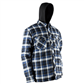 Jackfield Quilted Flannel Shirt with Hood and Snap Buttons
