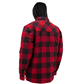 Jackfield Quilted Flannel Shirt with Hood and Snap Buttons
