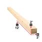 2 in. x 2 in. x 12 ft. Spruce Lumber