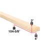 2 in. x 4 in. x 104-5/8 in. Spruce Lumber