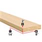 2 in. x 8 in. x 14 ft. Spruce Lumber