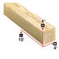 4 in. x 4 in. x 10 ft. Spruce Lumber