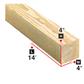 4 in. x 4 in. x 14 ft. Spruce Lumber