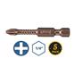 VEGA P190P2A-C5 #2 x 3-1/2 in. Phillips Drive Impactech Gunmetal Bronze Power Bit (5-Pack)