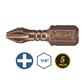 VEGA P125P1A-C5 #1 x 1 in. Phillips Drive Impactech Gunmetal Bronze Insert Bit (5-Pack)