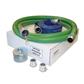 HONDA 12402-511-45CLK 2 in. Camlock Suction and Discharge Hose Kit with 3/8 in. Steel Strainer, 20 ft. Green Suction Hose and 50 ft. Blue Discharge Hose