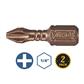 VEGA P125P3A-C2 #3 x 1 in. Phillips Drive Impactech Gunmetal Bronze Insert Bit (2-Pack)