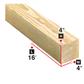 4 in. x 4 in. x 16 ft. Spruce Lumber