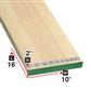 2 in. x 10 in. x 16 ft. Cleated Spruce Scaffold Plank