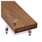 2 in. x 8 in. x 8 ft. Brown Pressure Treated Lumber
