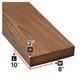 2 in. x 8 in. x 10 ft. Brown Pressure Treated Lumber