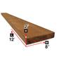 2 in. x 8 in. x 12 ft. Brown Pressure Treated Lumber