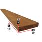 2 in. x 8 in. x 16 ft. Brown Pressure Treated Lumber