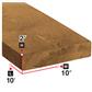 2 in. x 10 in. x 10 ft. Brown Pressure Treated Lumber