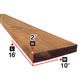 2 in. x 10 in. x 16 ft. Brown Pressure Treated Lumber