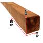 6 in. x 6 in. x 12 ft. Brown Pressure Treated Lumber