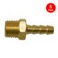 DuraDrive P1825 1/4 in. x 1/4 in. Male Brass Barbed Connector Coupler Air Hose Fitting (5-Pack)