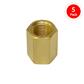 DuraDrive P525 1/4 in. Female x 1/4 in. Female Brass Coupler Air Hose Fitting (5-Pack)