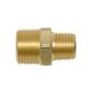 DuraDrive P1325 3/8 in. Male x 1/4 in. Male Brass Hex Head Nipple Air Hose Fitting (5-Pack)