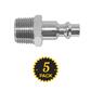 DuraDrive MP30M-5 3/8 in. Male Plug Coupler Air Hose Fitting (5-Pack)